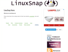 Tablet Screenshot of linuxsnap.com